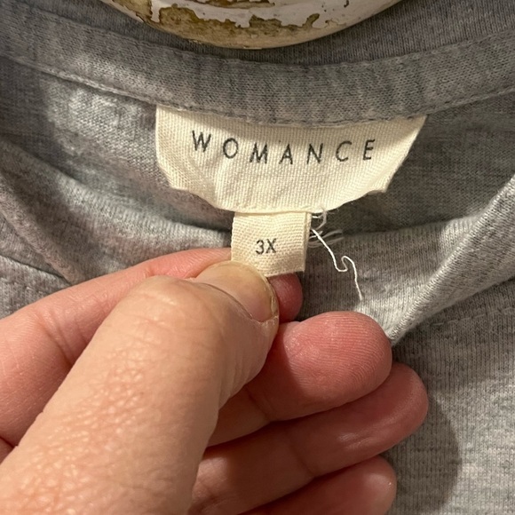 🩶Womance Grey T-Shirt – Size 3X - Picture 2 of 7